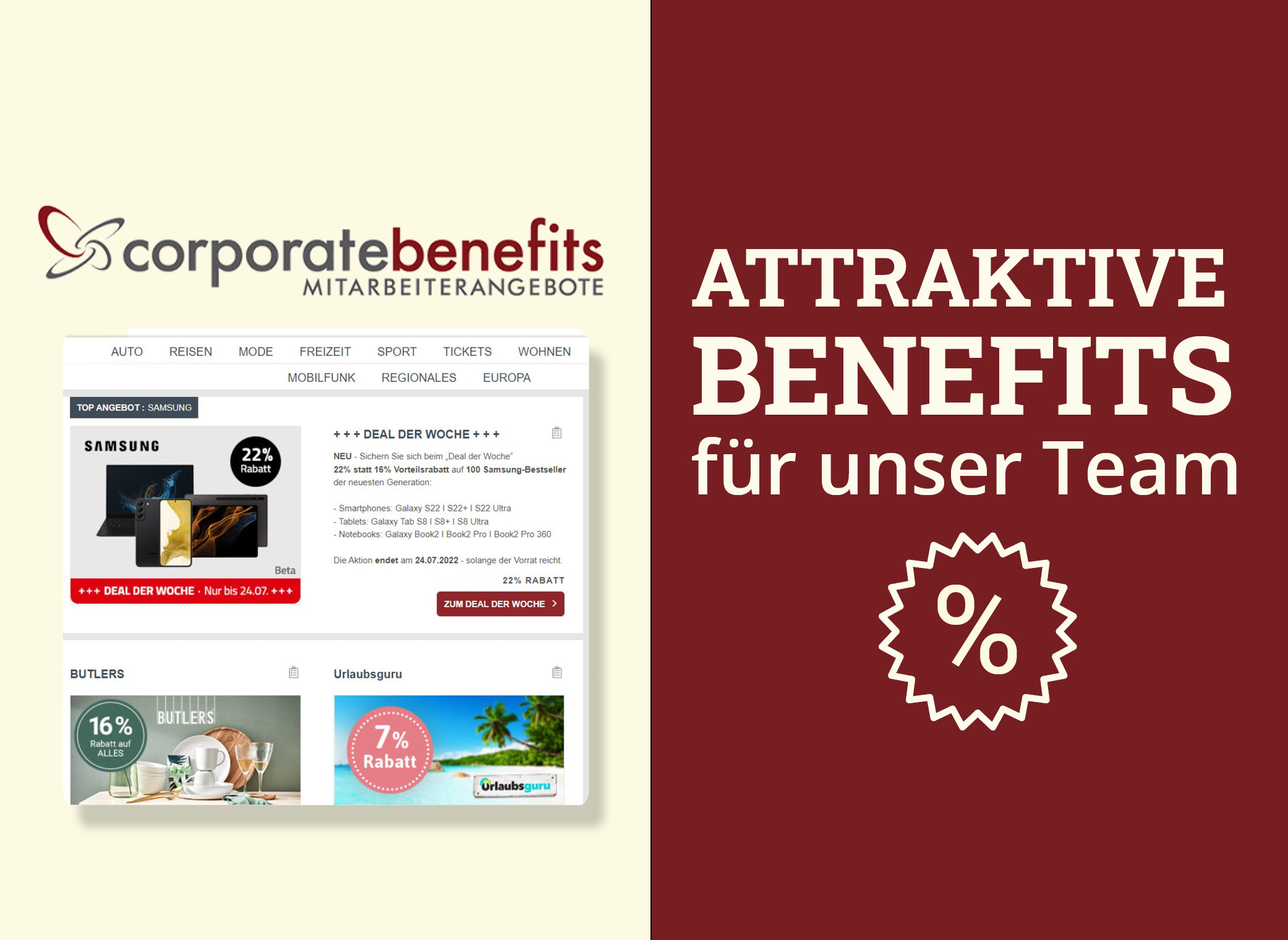 Attraktive Benefits für unser Team